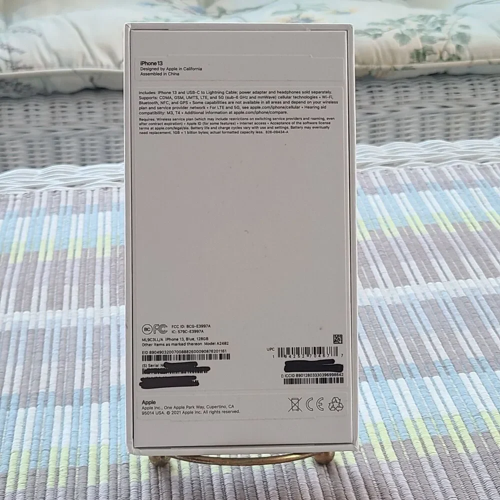 Authentic Replacement BOX ONLY For Apple iPhone 13 - Blue - 128GB - BOX ONLY